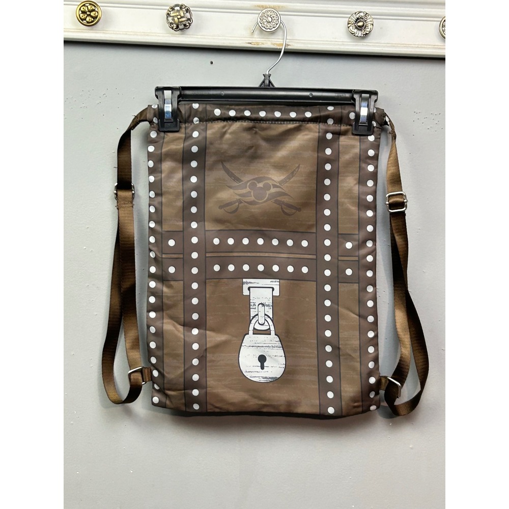 Disney Cruise Line‎ Treasure Chest Backpack Brown Adjustable Straps